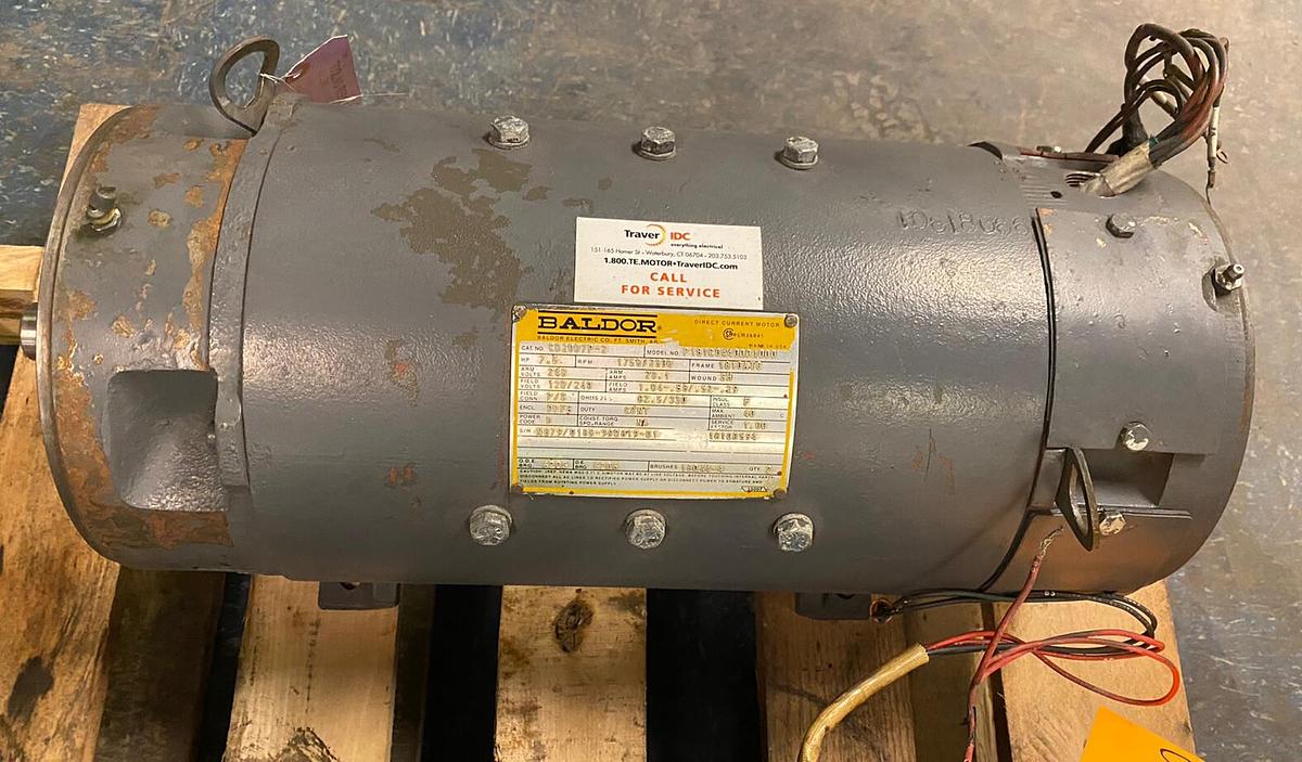 Used BALDOR,CD2007P,2 7.5HP DC MOTOR 1750RPM 1810ATC
