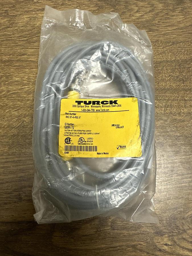 Used Turck,RKC-8T-6-RSC-6T,Cable