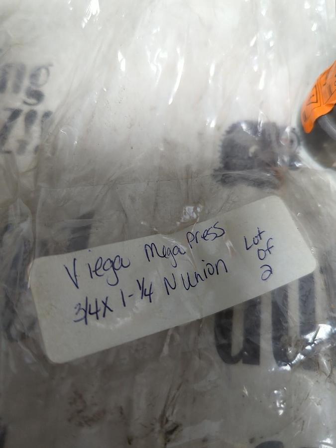 VIEGA MEGAPRESS,3/4 IN X1/4 IN,N UNION WITH EPDM LOT OF 2 NOS