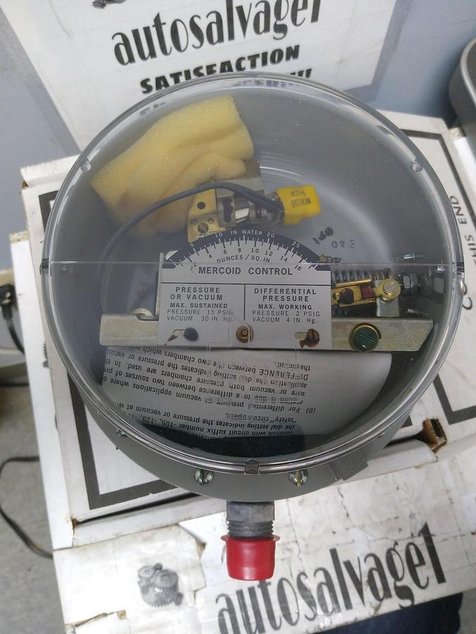 MERCOID,PF-3P-P1,GAS PRESSURE SWITCH NOS