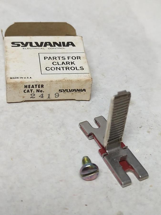 SYLVANIA-JOSLYN CLARK,2419,OVERLOAD RELAY HEATER NOS
