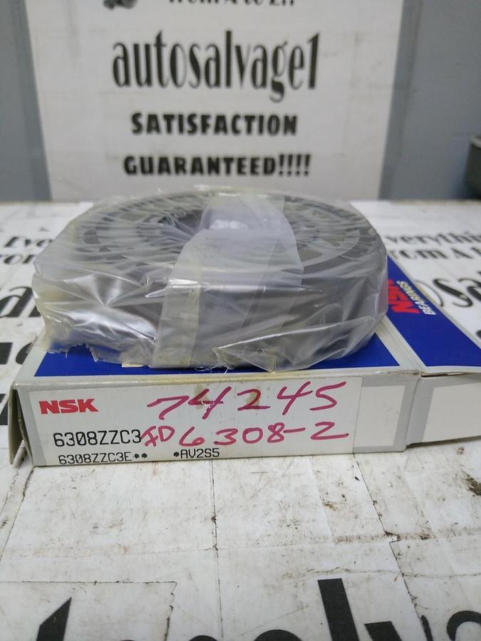 NSK,6308ZZC3,Deep Groove Ball Bearing Double Sealed NOS