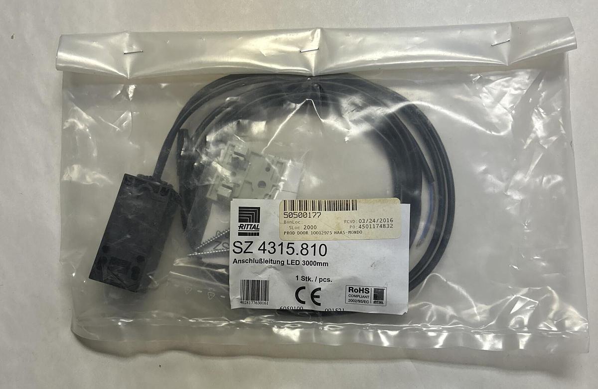 Used RITTAL,4315810 / SZ4315.810,LED LIGHT DOOR SWITCH CONNECTION CABLE NEW
