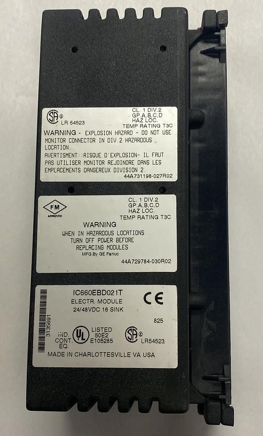 Used GE FANUC,IC660BBD021,SINK I/O BLOCK