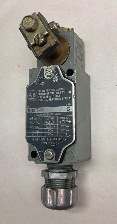 Used Allen Bradley,802T-H,Limit Switch Ser C