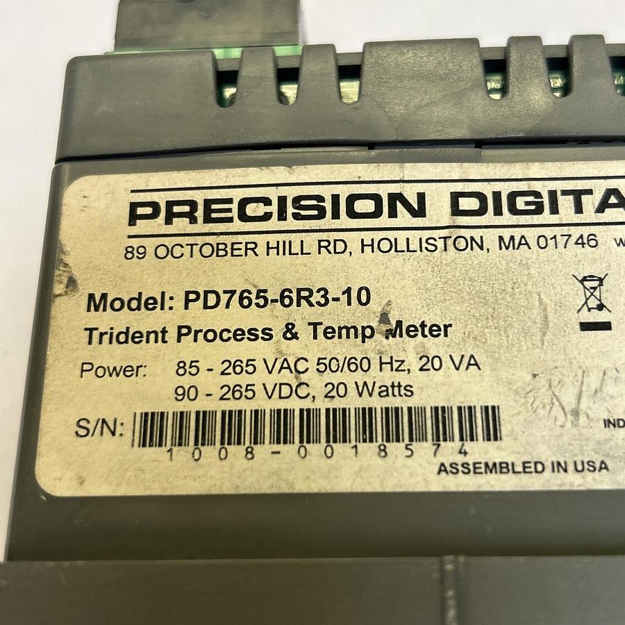 Used SIEMENS PRECISION DIGITAL,PD765-6R3-10,DIGITAL PANEL METER