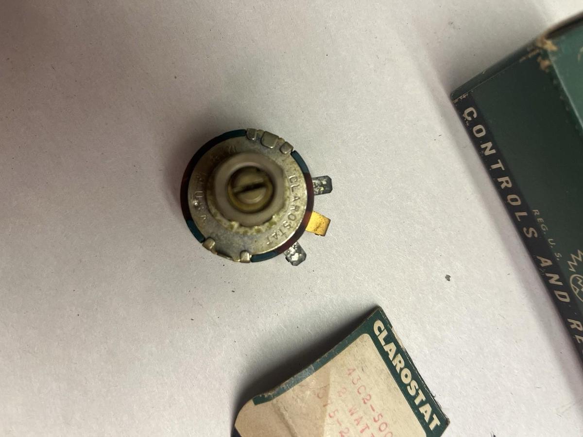 CLAROSTAT,43C2-500,POTENTIOMETER 2 WATT