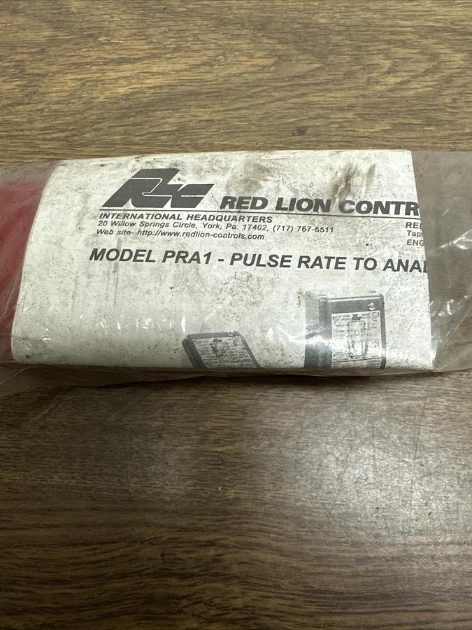 Used Red Lion,PRA-1,Pulse Rate To Analog Convertor