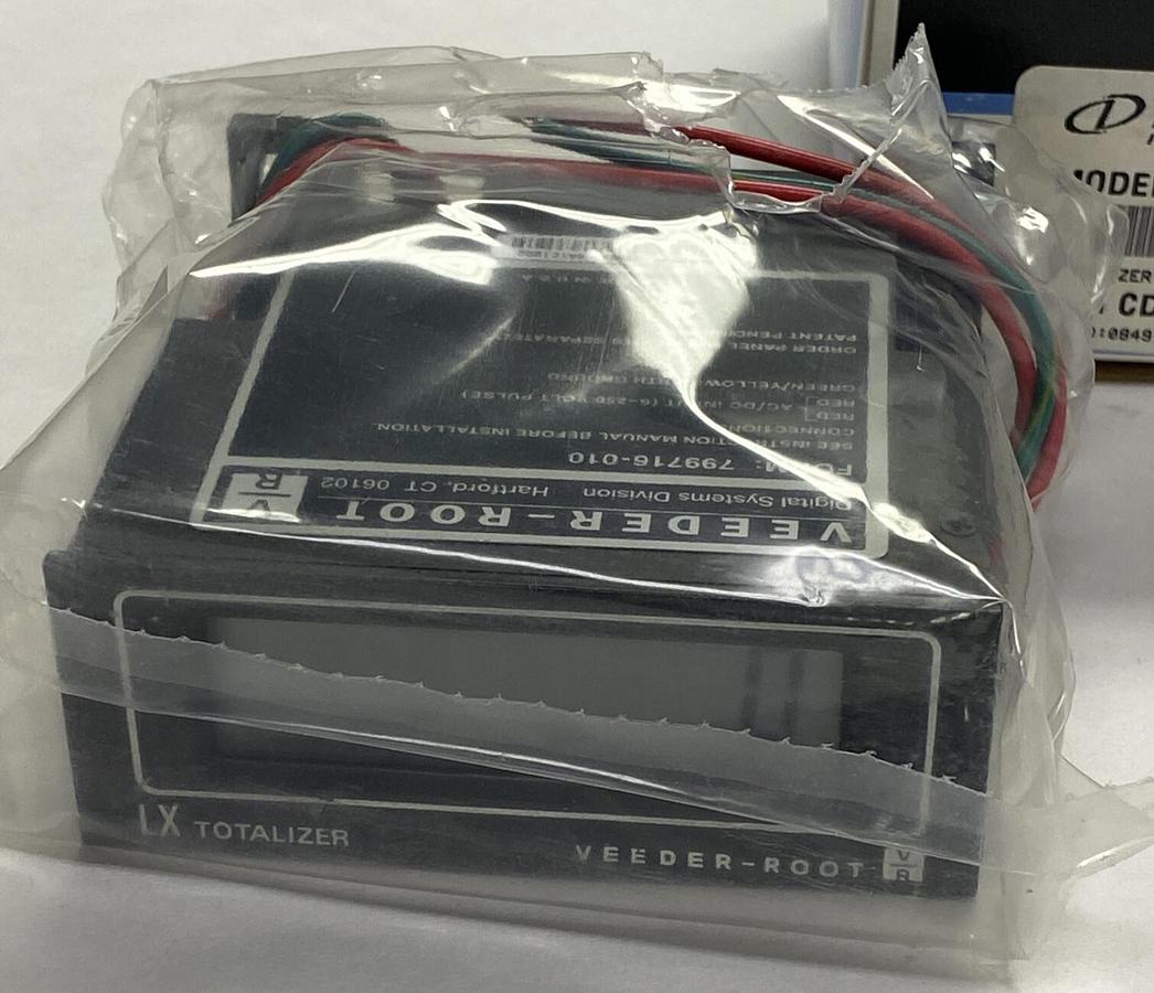Used DANAHER CONTROLS VEEDER ROOT,0799716-010 LX,TOTALIZER NEW