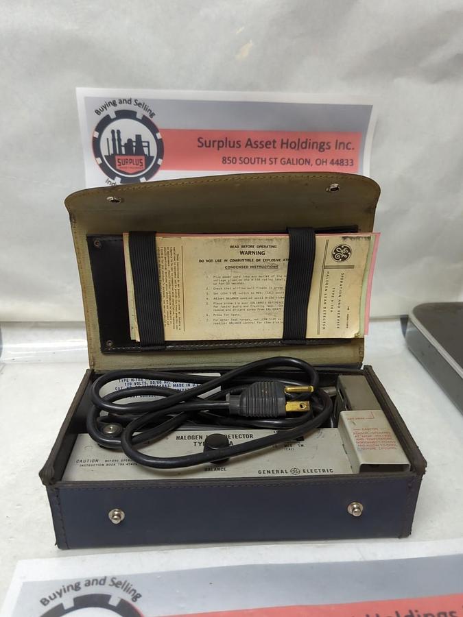 Used GENERAL ELECTRIC,TYPE H-10A,HALOGEN LEAK DETECTOR 120V 50/60HZ 20 WATT PRE-OWNED