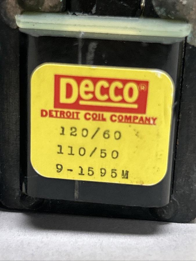 Used DECCO,9-1585M,COIL 110/120V LOT OF 2