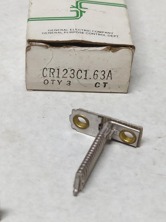 GENERAL ELECTRIC,CR123C1.63A,THERMAL HEATER ELEMENTS BOX OF 3 NOS