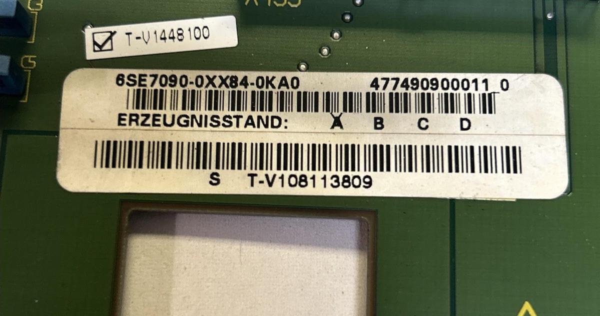 Used SIEMENS,6SE7090-0XX84-0KA0,ADB ADAPTER MODULE CIRCUIT BOARD
