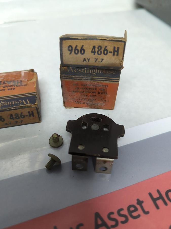WESTINGHOUSE,966 486-H,OVERLOAD THERMAL HEATER RELAY LOT OF 2 NOS