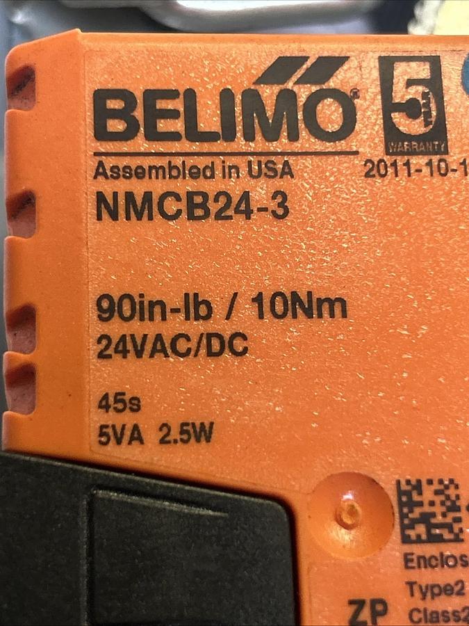Used BELIMO,NMCB24-3,DAMPER ACTUATOR 90IN-LB