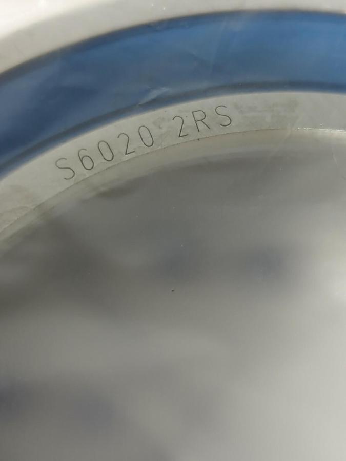 IBB,S6020-2RS,FOOD GRADE ROLLER BEARING 100 ID  150MM OD  NOS