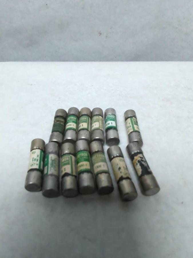 Used COOPER BUSSMANN,FNM1,1 AMP 250V FUSE LOT OF 13
