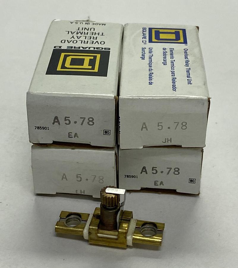 SQUARE D,A5.78,THERMAL OVERLOAD HEATER ELEMENT LOT OF 4 NOS