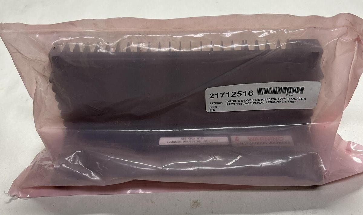 Used GE FANUC,IC660TSS100K,GENIUS BLOCK TERMINAL ASSEMBLY REFURBISHED