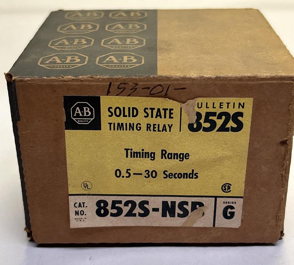 Used ALLEN BRADLEY,852S-NSB,SOLID STATE TIMING MODULE NEW