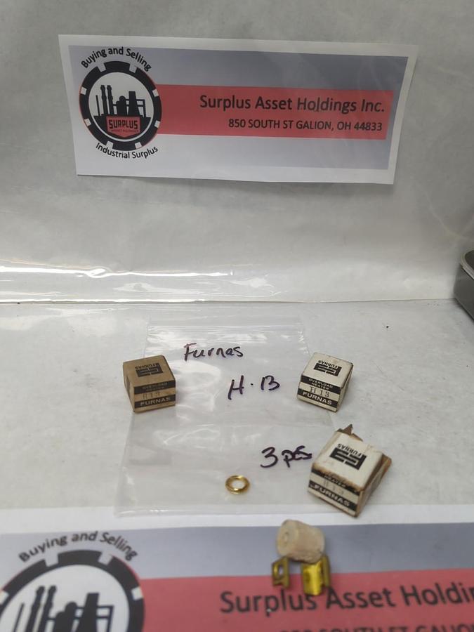 FURNAS,H13,OVERLOAD HEATER ELEMENT LOT OF 3 NOS
