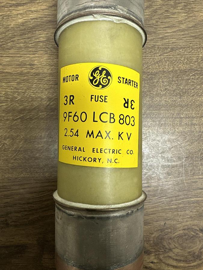 General Electric,9F60LCB803,Motor Starter Fuse 2.54 Max KV.