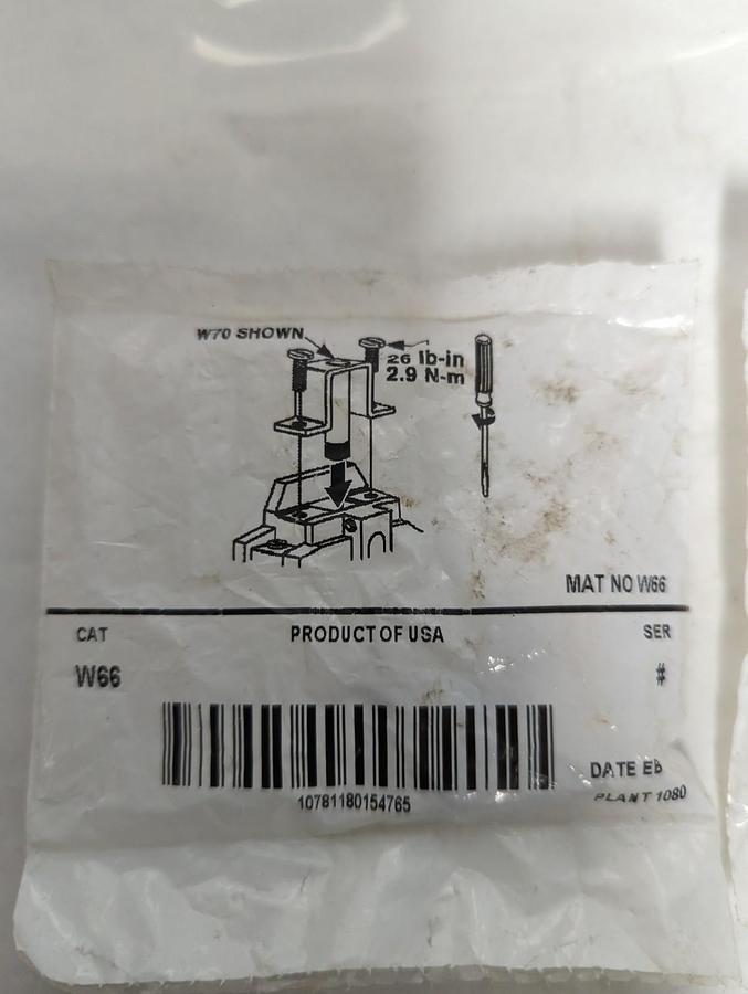 ALLEN BRADLEY,W66,THERMAL OVERLOAD HEATER ELEMENT LOT OF 2 NOS