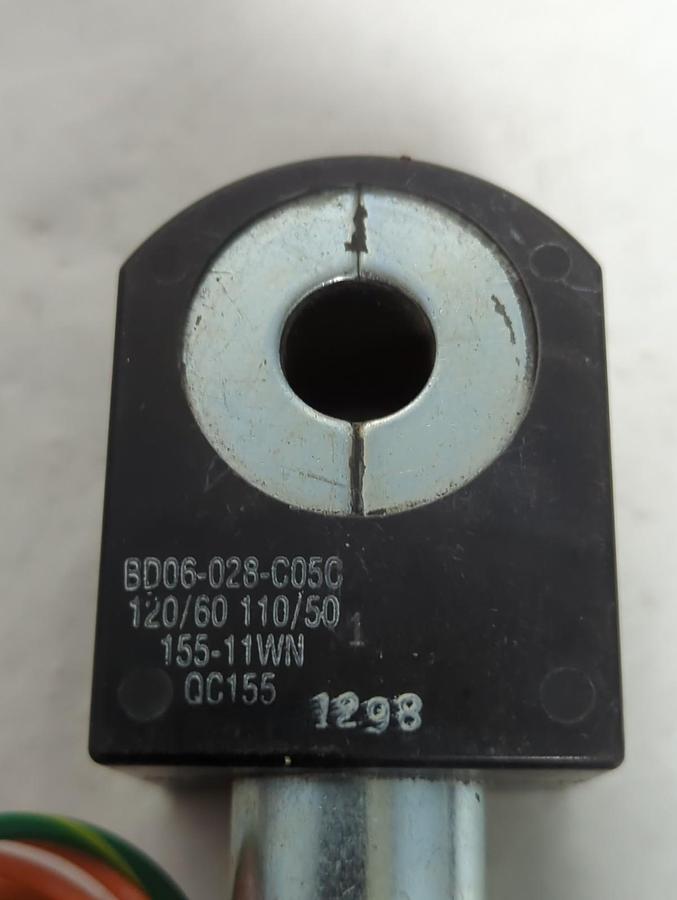 PARKER,12F23O2248ACF4C05J,SOLENOID VALVE COIL 125PSI 11 WATT PRE-OWNED