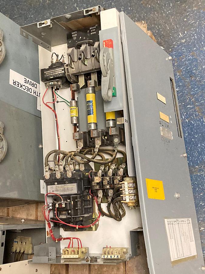 Used Allen-Bradley,2100 2112B,Size 3 Fused MCC 32 INCH Starter Feeder Bucket