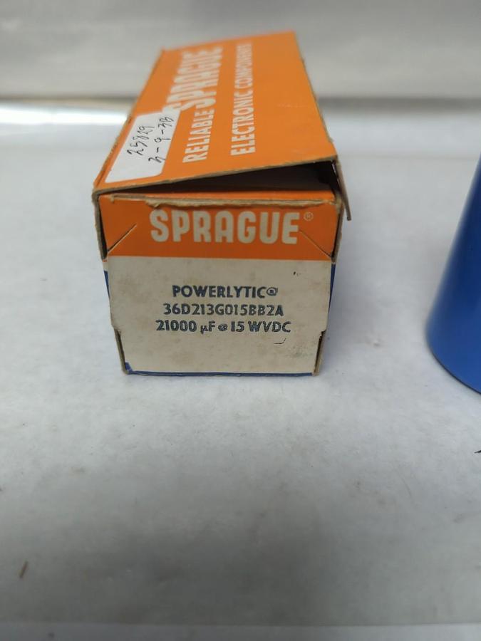 SPRAGUE,36D213G015BB2A,POWERLYTIC CAPACITOR NOS