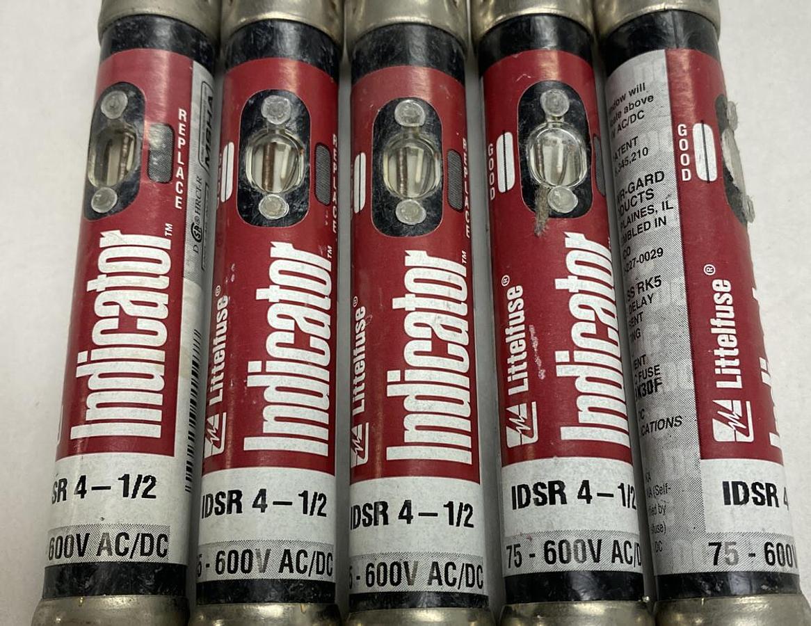 LittelFuse,IDSR 4-1/2,Fuse 4-1/2 AMP  Lot of 5 New No Box