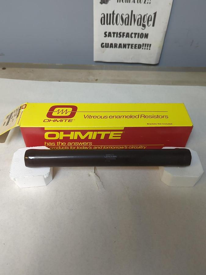 OHMITE,L225J1OOK,ENAMELED LUG RESISTOR 225 WATTS  100K OHMS NEW