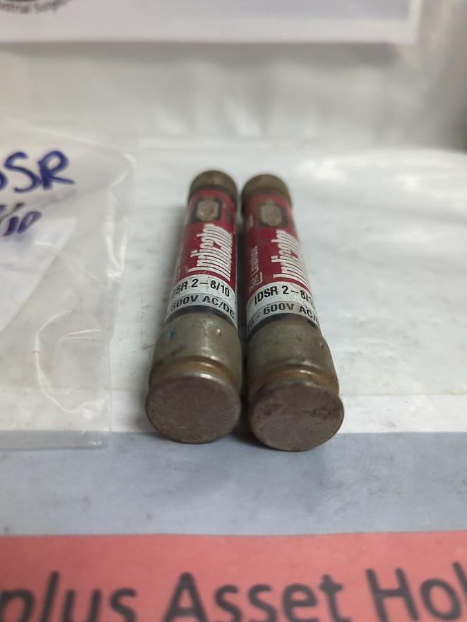 Used LITTELFUSE,IDSR2-8/10,INDICATOR 2-8/10 AMP FUSE LOT OF 2 PRE-OWNED