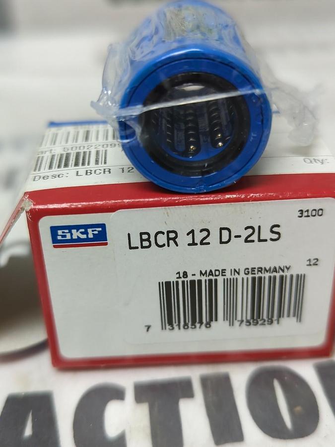 SKF,LBCR 12 D-2LS,LINEAR BALL BEARING 12MM BORE NOS