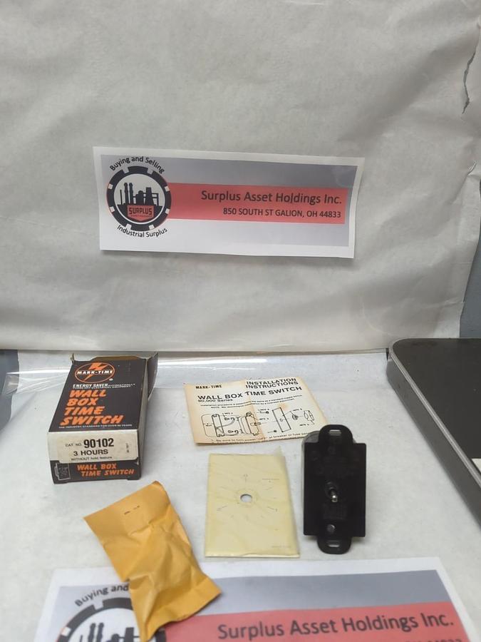 MARK-TIME,90102,WALL BOX TIME SWITCH 3-HOUR WITHOUT HOLD FEATURE NOS