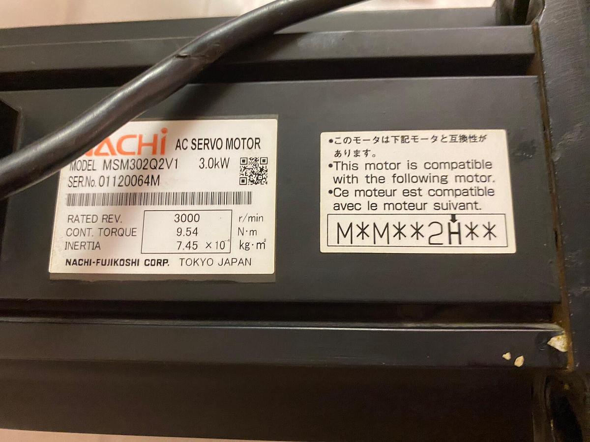 Used NACHI,MSM302Q2V1,SERVO MOTOR 3000RPM