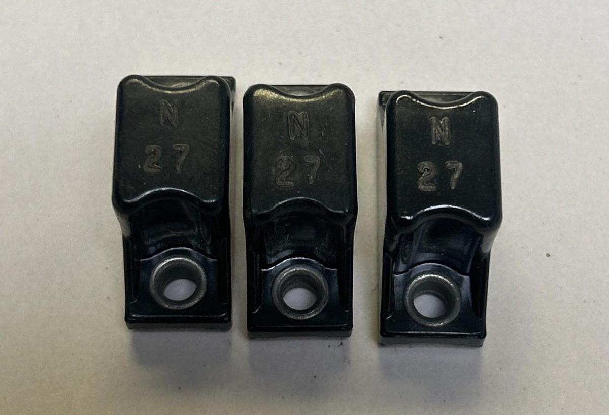 Used ALLEN BRADLEY,N27,THERMAL OVERLOAD HEATER ELEMENT LOT OF 3