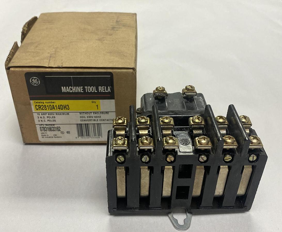 General Electric,CR2810A14DH / CR2810A14DH3, Machine Tool Relay NOS