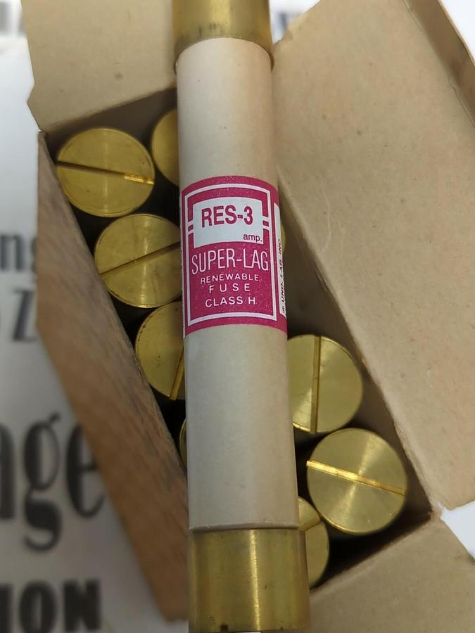 COOPER BUSSMANN,RES-3,SUPER-LAG RENEWABLE FUSES BOX OF 10 NOS