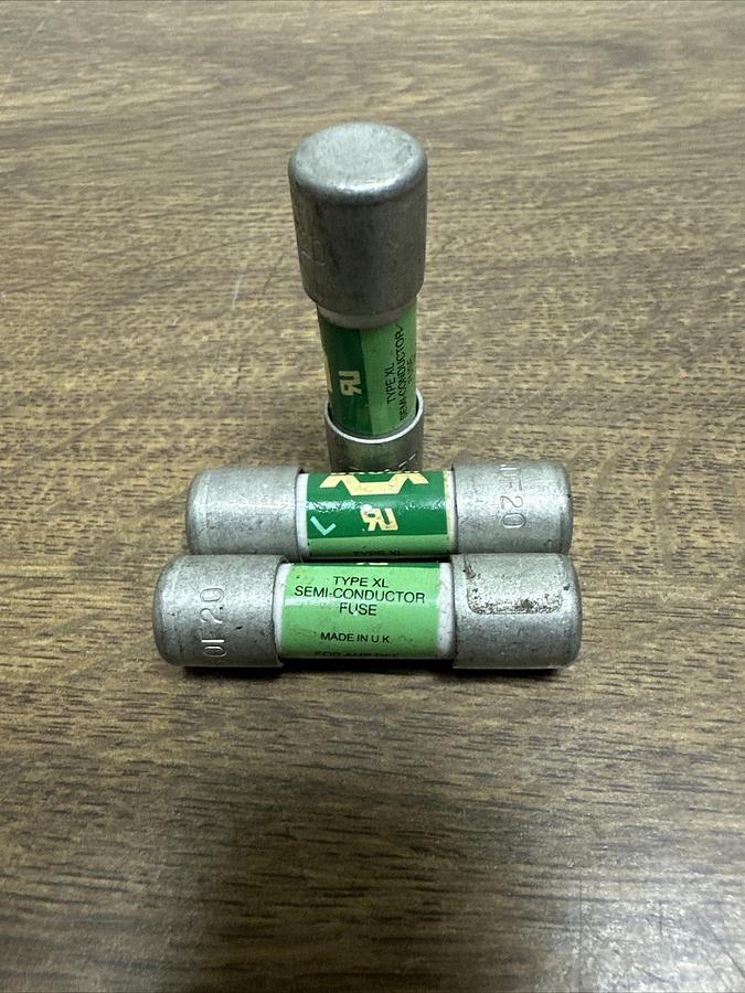 Used Brush,XL50F20,20A Fuse LOT of 3
