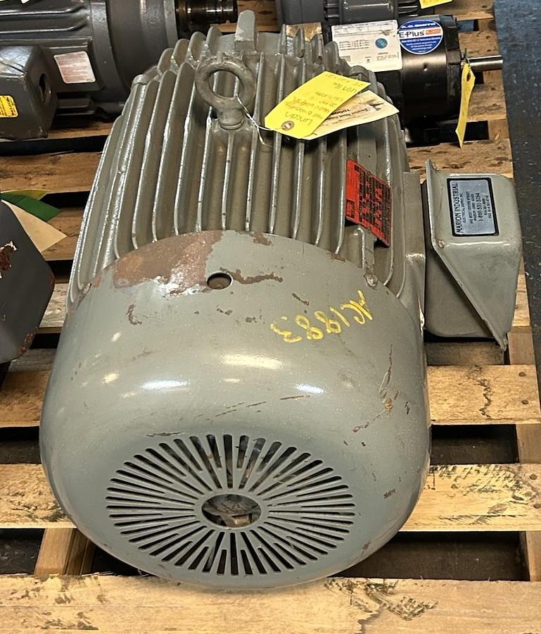 Used LINCOLN ELECTRIC,D-4G5454,AC MOTOR 20HP 460V 1165RPM 3PH 326U FRAME