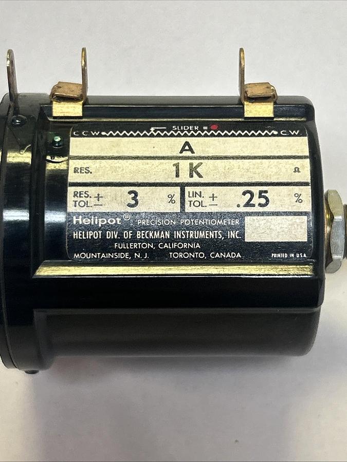 BECKHAM,A,PRECISION POTENTIOMETER 1K RES NOS