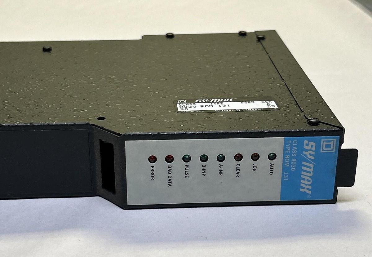 Used SQUARE D SYMAX,8030-ROM-131,PLC MODULE STEPPER CONTROL