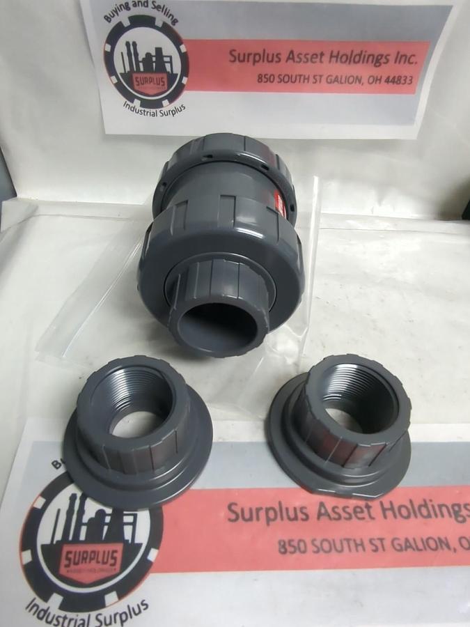 HAYWARD,NSF/ANSI61,TRUE UNION BALL CHECK VALVE 1-1/4 IN & 2 THREADED VALVE CONN