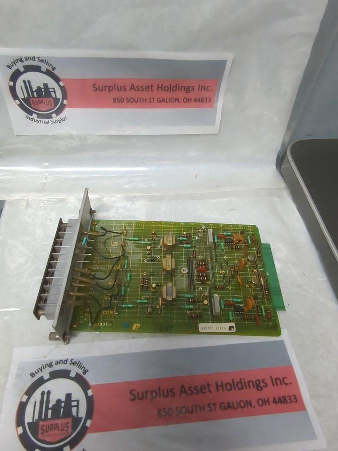 Used RELIANCE ELECTRIC,0-051831-3,CURRENT VOLTAGE TRANSDUCER BOARD NOS