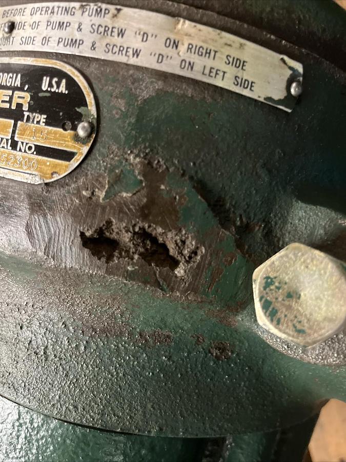 Used Roper,1-H-35, Type 15,Gear Pump 1h35