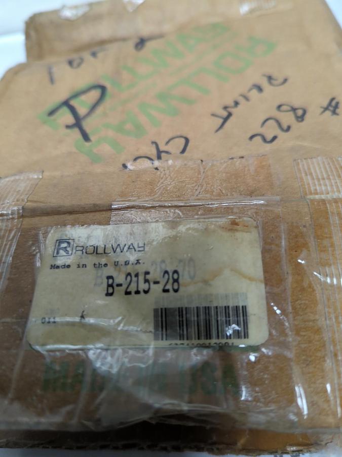 ROLLWAY,B-215-28,JOURNAL ROLLER BEARING 3-1/2 INCH BORE NOS