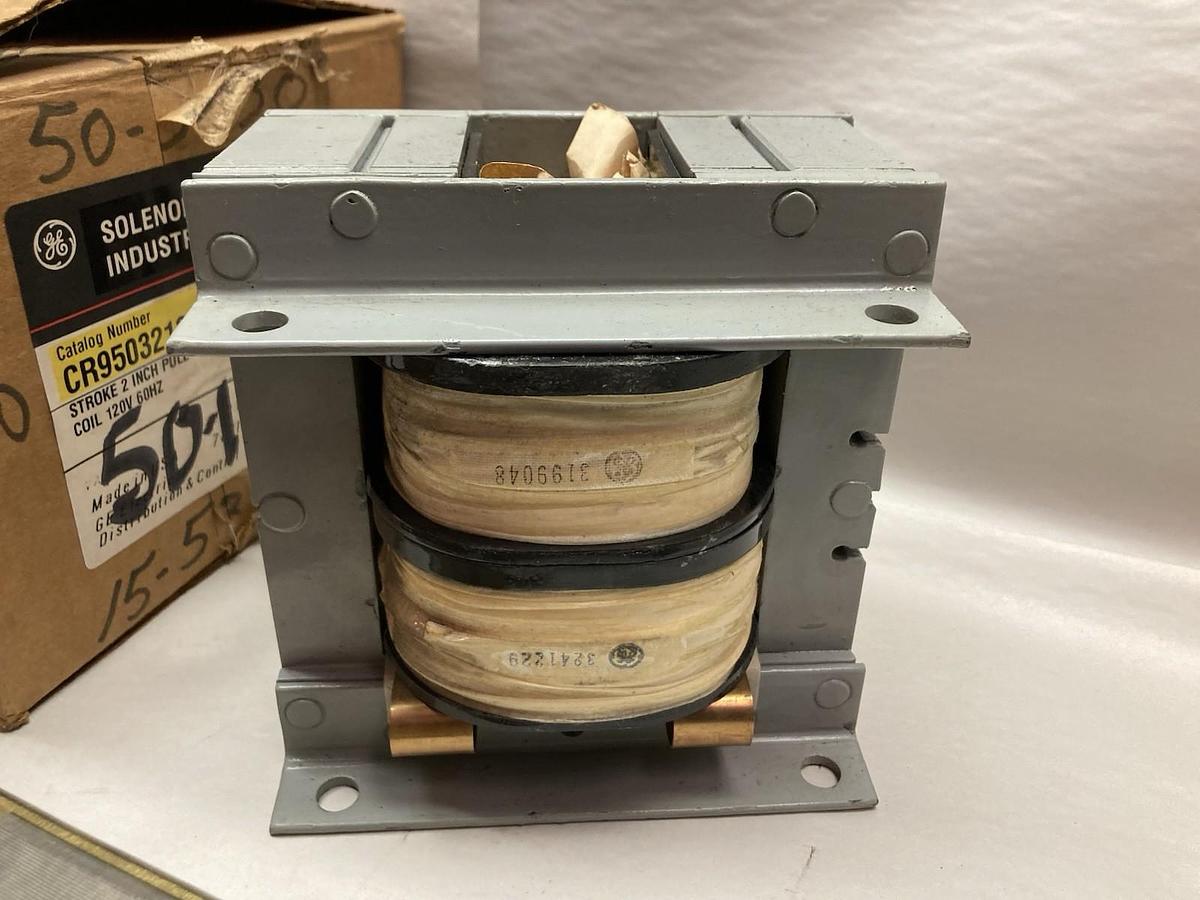 Used General Electric,CR9503213CAF254,Inductrial Solenoid 120V 60Hz
