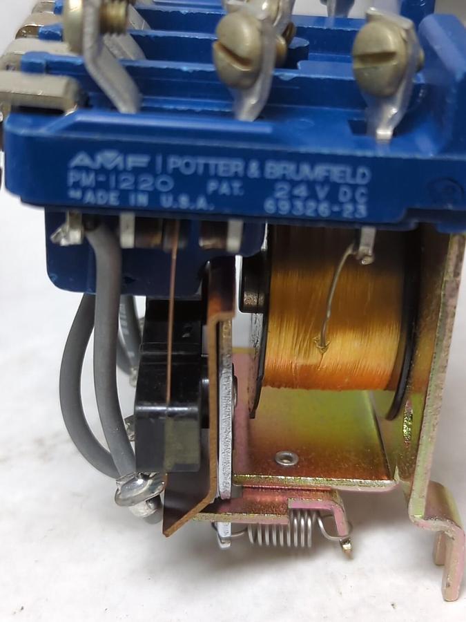 RELIANCE POTTER & BRUMFIELD,PM-1220,24V DC RELAY 69326-23 NOS