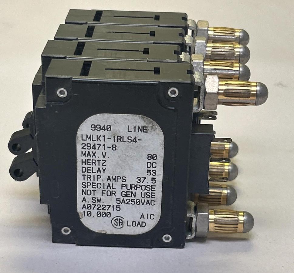 Used AIRPAX,LMLK1-1RLS4-29471-8,CIRCUIT BREAKER 30A LOT OF 4